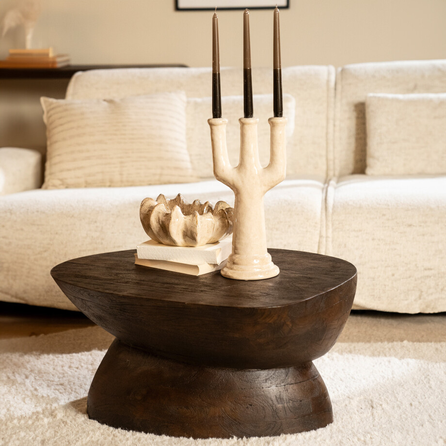By-Boo Kaarshouder 'Blix' 38cm hoog, kleur Beige afbeelding 1
