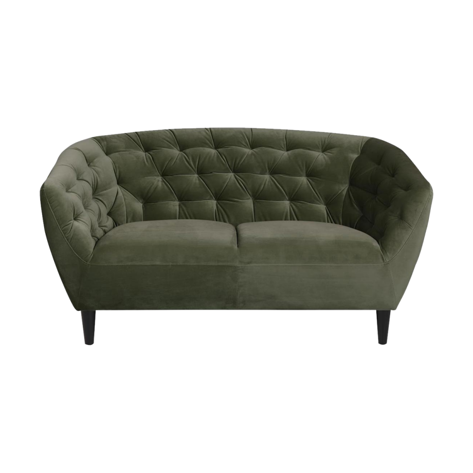 Kaat 2 zits bank donkergroen Kaat 2 zits bank donkergroen afbeelding 1