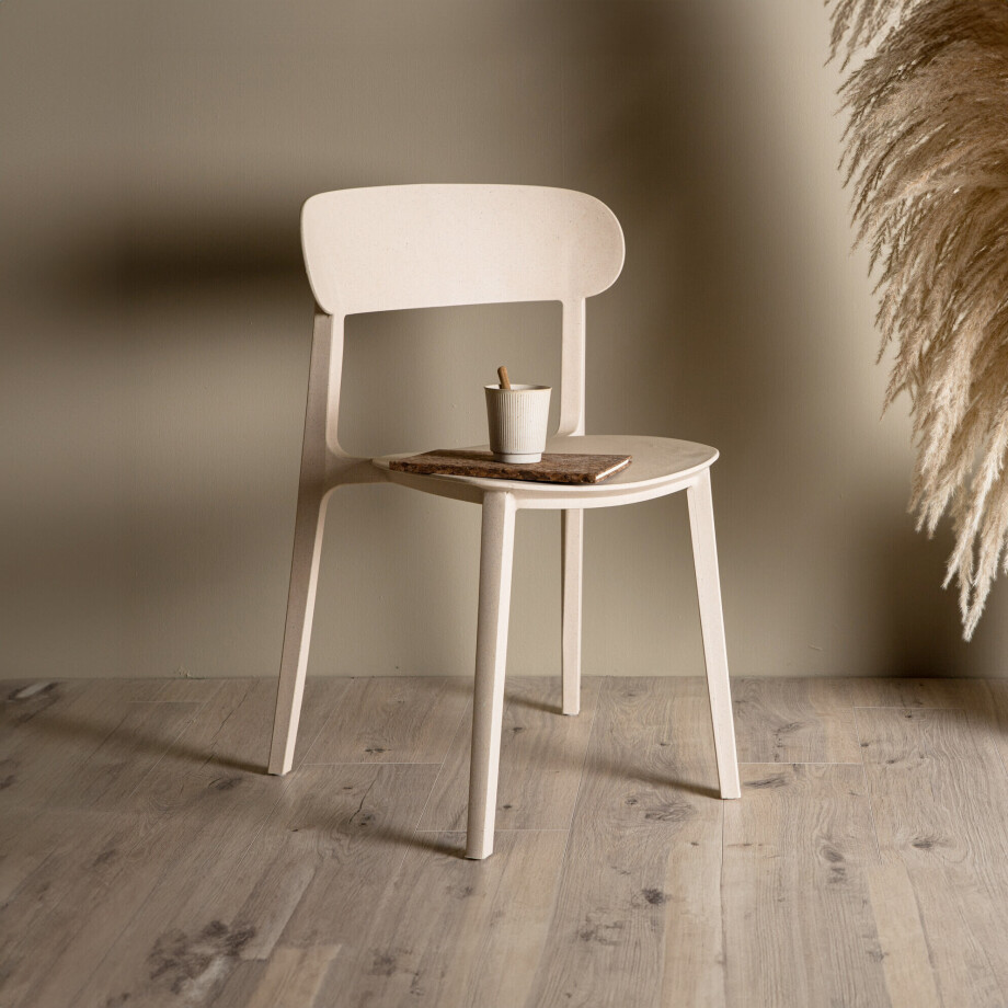 Nohr Eetkamerstoel 'Kahla' Kunststof, kleur Beige afbeelding 1