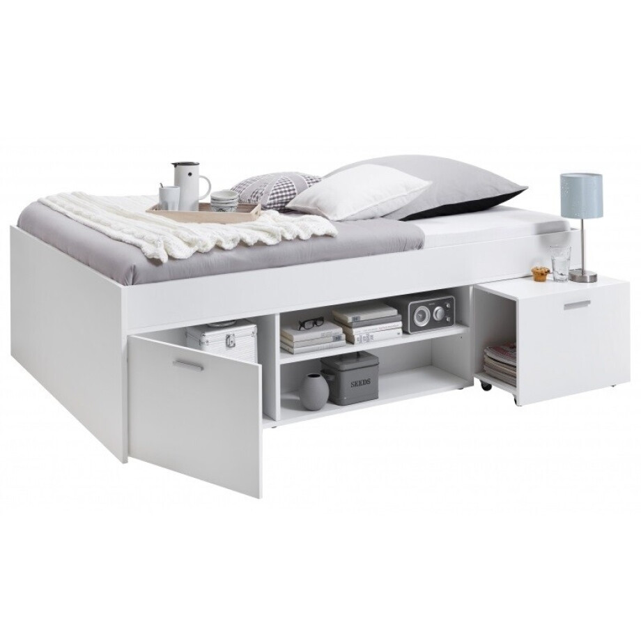 Kajuitbed Carlo 90x200 cm wit Kajuitbed Carlo 90x200 cm wit afbeelding 1