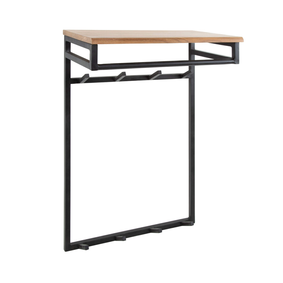 Kapstok Custom hoog roede en hoedenplank 2x4 haken Massief acacia Kapstok Custom hoog roede en hoedenplank 2x4 haken Massief acacia afbeelding 1