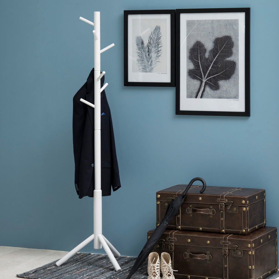 Kapstok 'Thor' 177cm, kleur wit Kapstok 'Thor' 177cm, kleur wit afbeelding 1