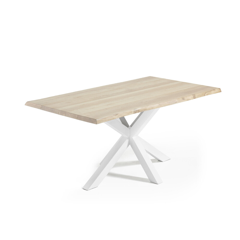Kave Home Eettafel 'Argo' 160 x 90cm, kleur Wit afbeelding 1