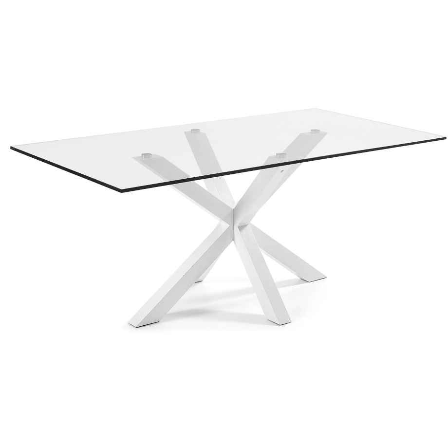 Kave Home Eettafel 'Argo' wit, 200 x 100cm afbeelding 