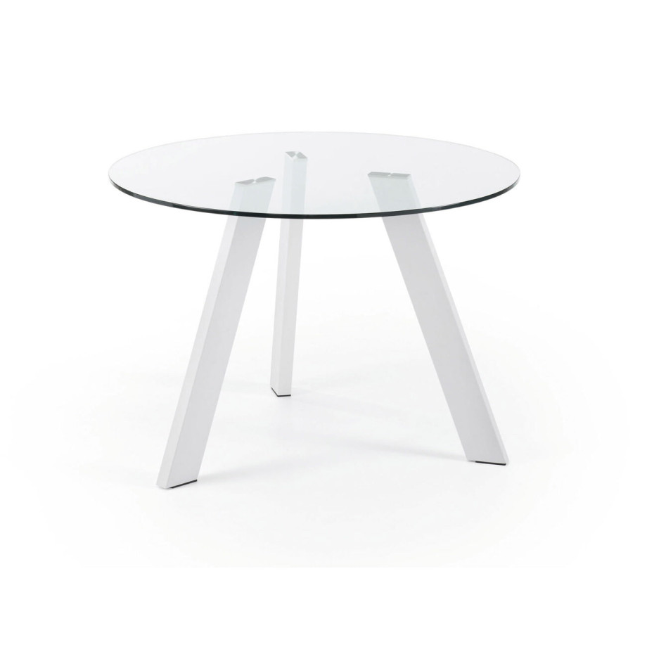 Kave Home Ronde Eettafel 'Carib' 110cm, kleur Wit afbeelding 