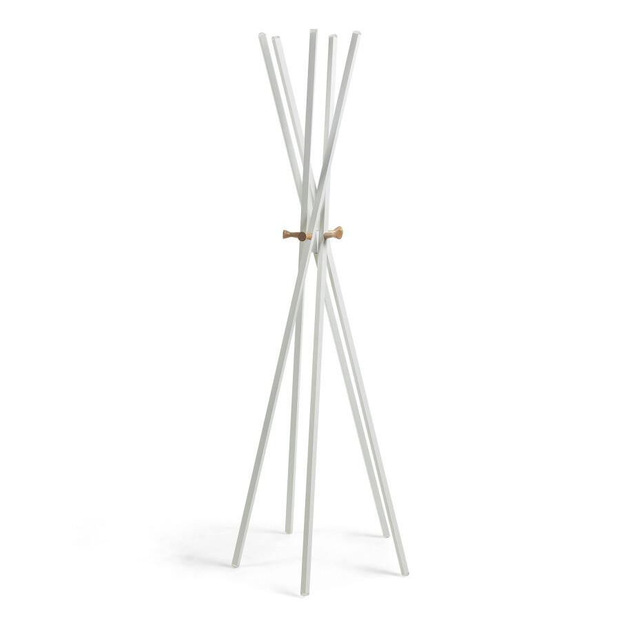 Kave Home Staande Kapstok 'Chelsey', kleur Wit Kave Home Staande Kapstok 'Chelsey', kleur Wit afbeelding 1