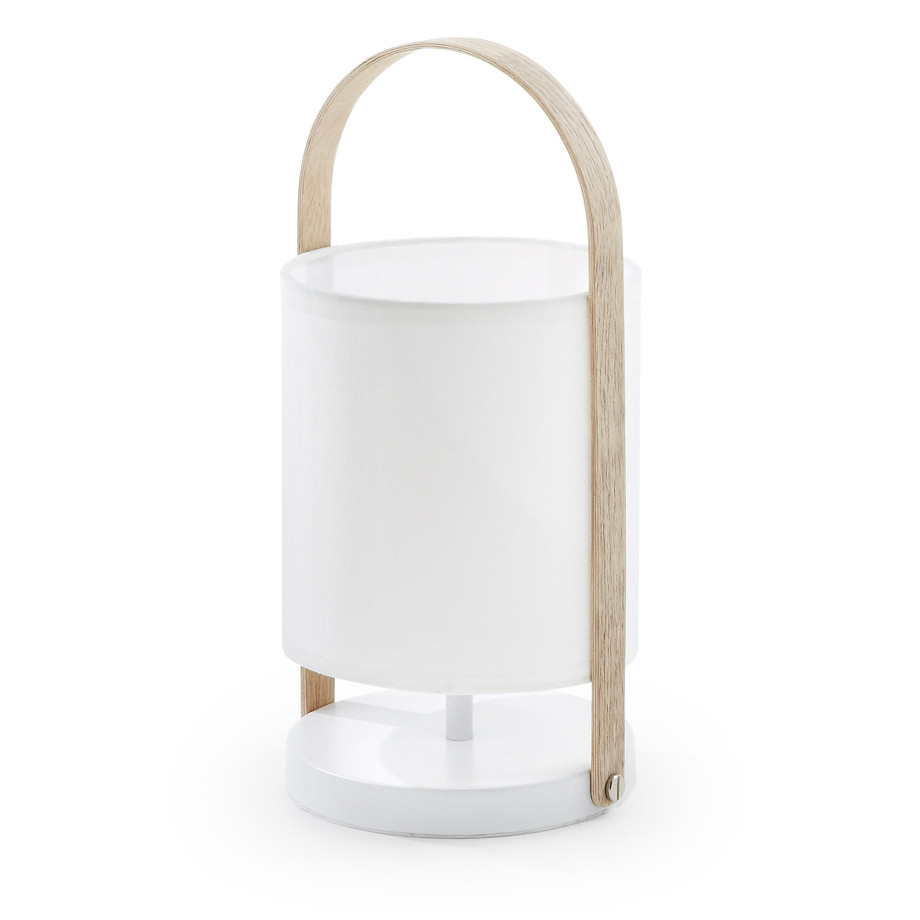 Kave Home Tafellamp 'Zayma' kleur wit afbeelding 1