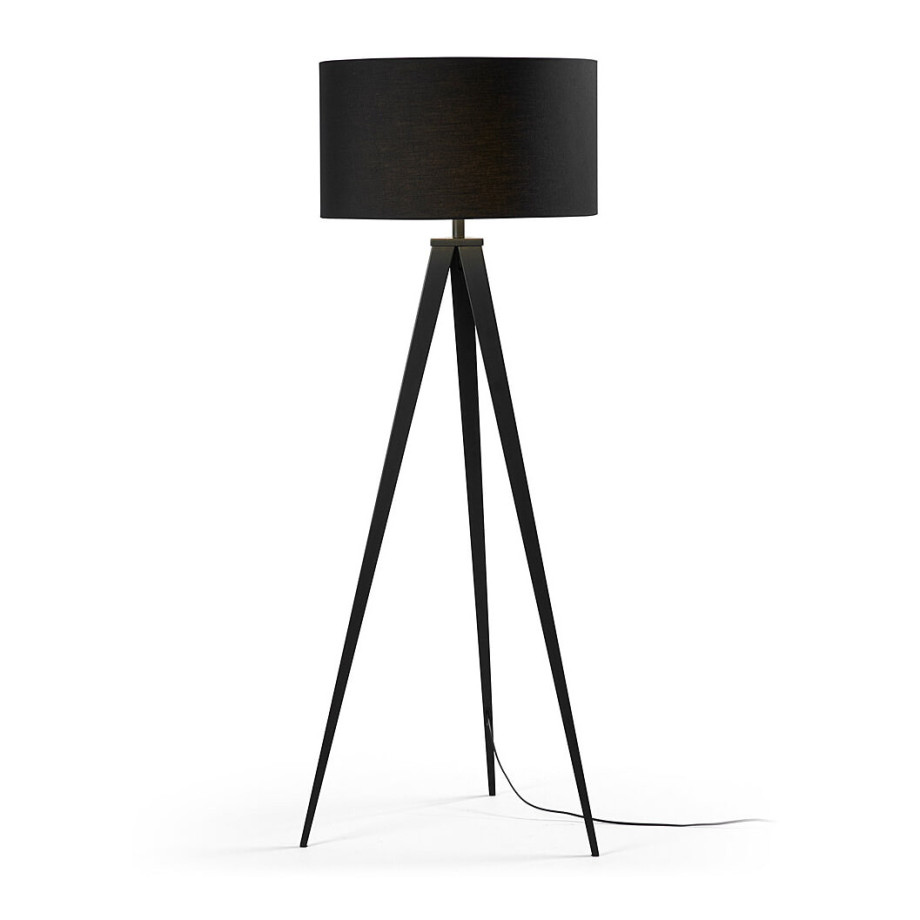 Kave Home Vloerlamp 'Iguazu', kleur zwart afbeelding 1