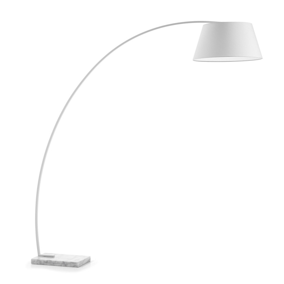 Kave Home Vloerlamp 'Juhe' kleur Wit afbeelding 1