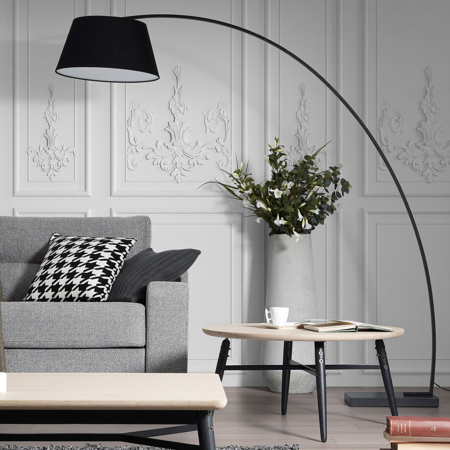 Kave Home Vloerlamp 'Juhe' kleur Zwart afbeelding 1