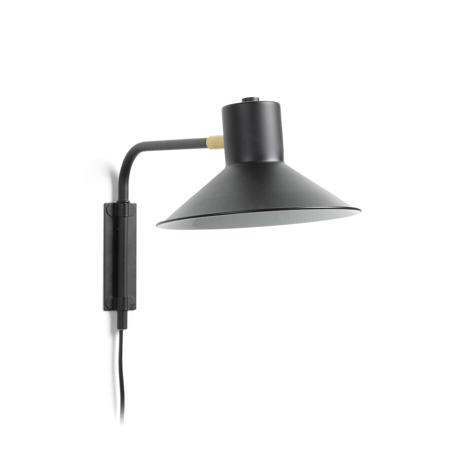 Kave Home Wandlamp 'Aria', kleur Zwart afbeelding 1