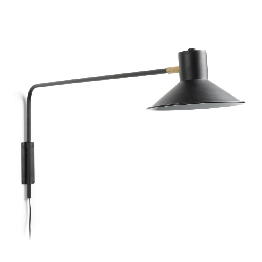 Kave Home Wandlamp 'Aria' XL, kleur Zwart afbeelding 1