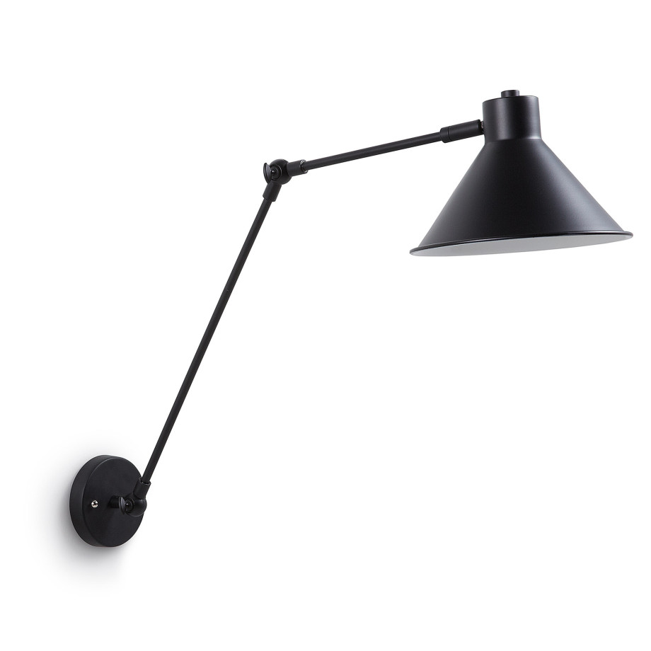 Kave Home wandlamp 'Dione', kleur zwart afbeelding 1