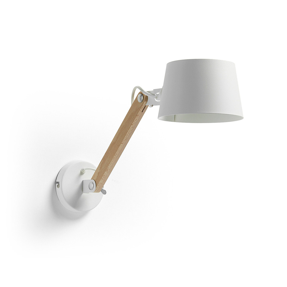 Kave Home Wandlamp 'Muse', kleur Wit afbeelding 1