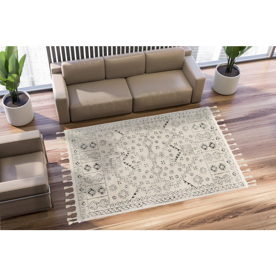 Kayoom Vloerkleed Loris 125 144.000 punten / m², etno-design, zachte haptiek afbeelding 1