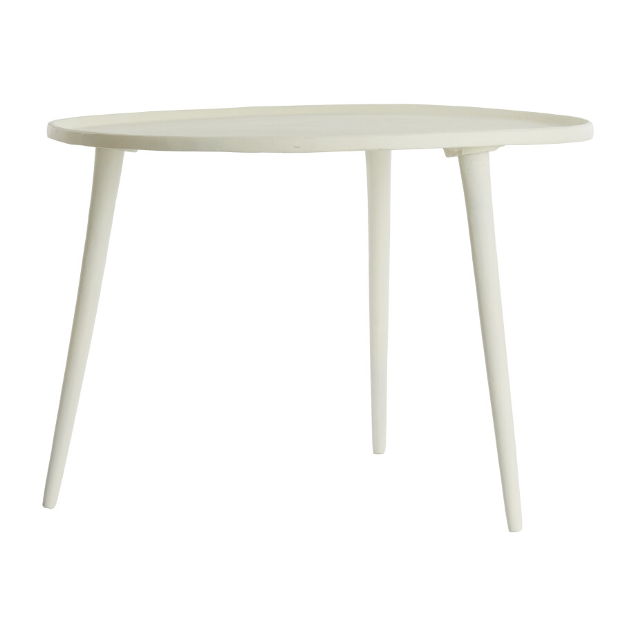 Light & Living Ronde Bijzettafel 'Babina' 59cm, kleur Crème Light & Living Ronde Bijzettafel 'Babina' 59cm, kleur Crème afbeelding 1
