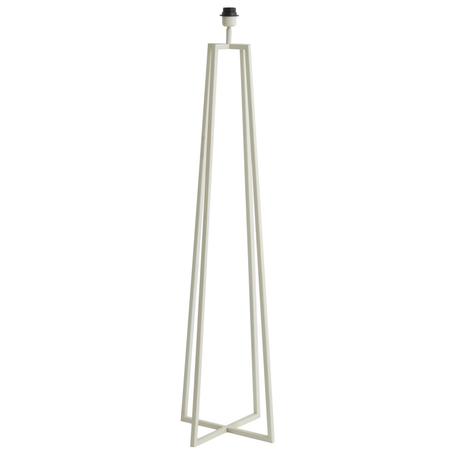 Light & Living Vloerlamp 'Miley' 130cm, kleur Crème (excl. kap) afbeelding 1