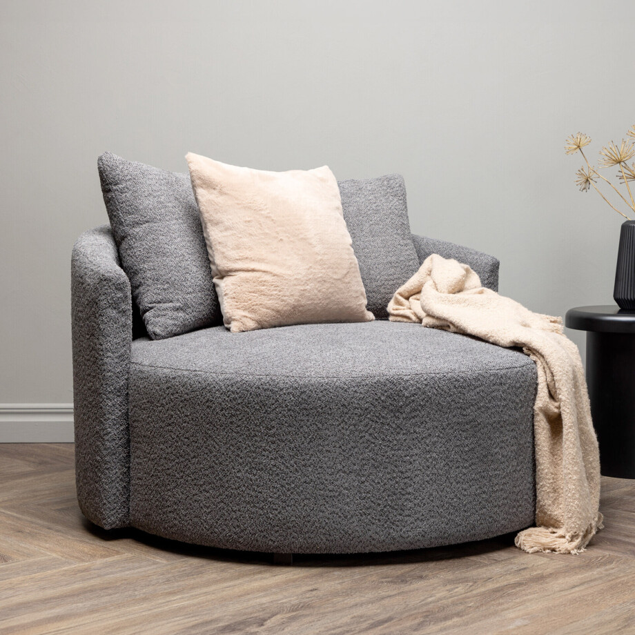 Nohr Loveseat 'Keeli' Teddy, kleur Grijs afbeelding 1