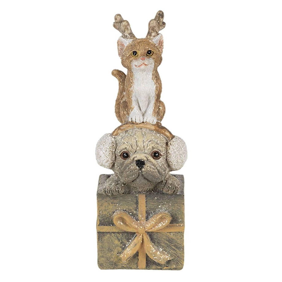 Kerstdecoratie Kat en Hond | Clayre & Eef afbeelding 1
