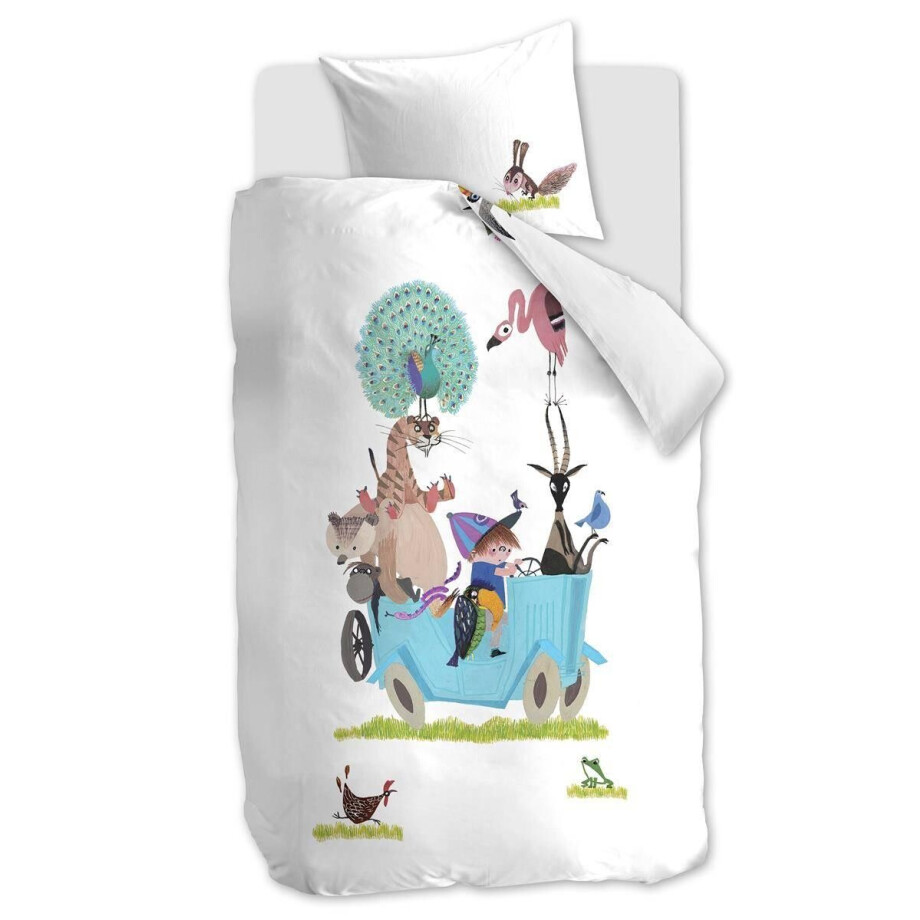 Kinderdekbedovertrek Beestenbende | Beddinghouse x Fiep Amsterdam Kinderdekbedovertrek Beestenbende | Beddinghouse x Fiep Amsterdam afbeelding 1
