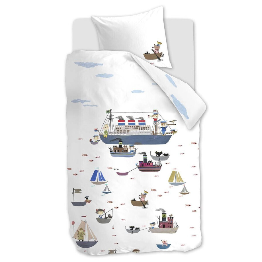 Kinderdekbedovertrekstet Boat | Beddinghouse x Fiep Amsterdam afbeelding 1
