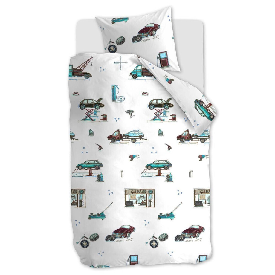 Kinderdekbedovertrekstet Garage | Beddinghouse Kids afbeelding 1