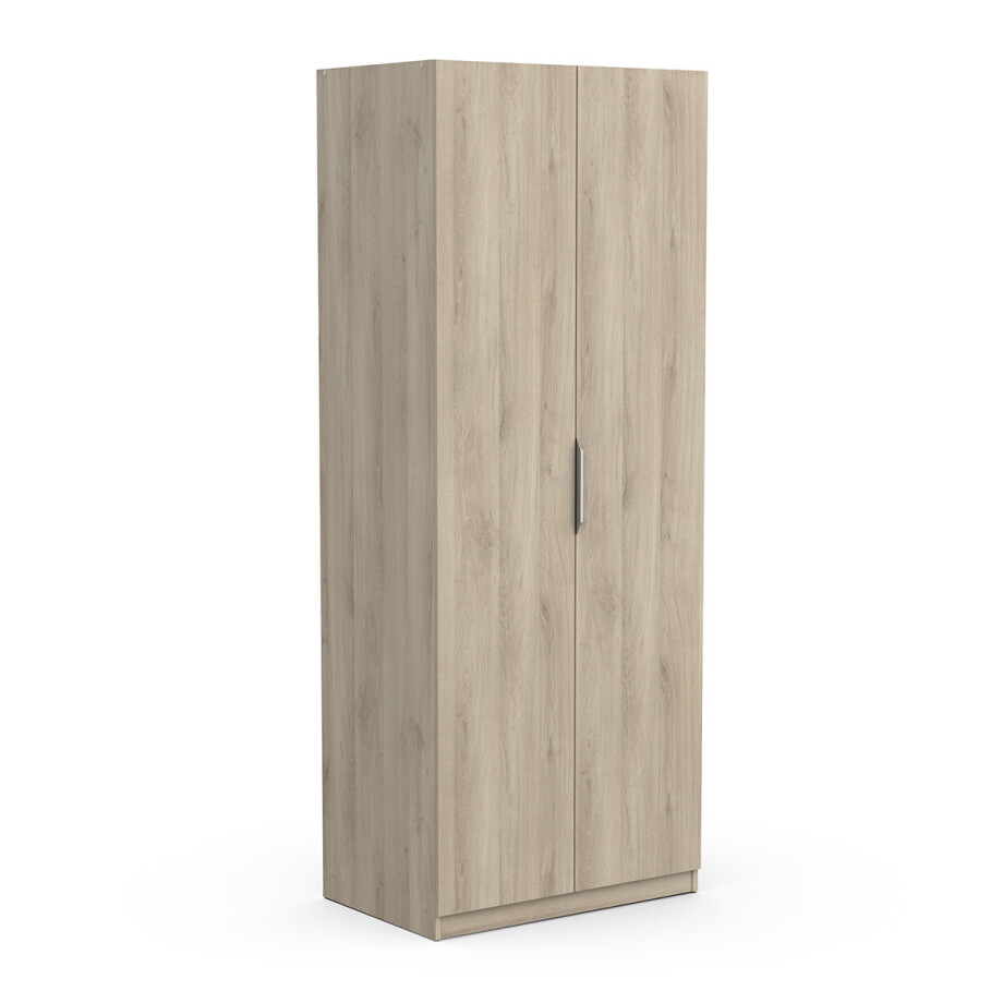 Kledingkast Ghost 2 deuren 80x203 cm eiken Kledingkast Ghost 2 deuren 80x203 cm eiken afbeelding 1