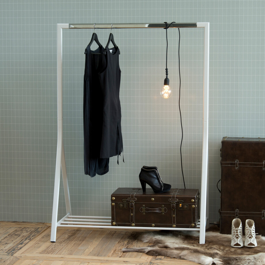 Kledingrek 'Mathias' kleur Wit Kledingrek 'Mathias' kleur Wit afbeelding 1