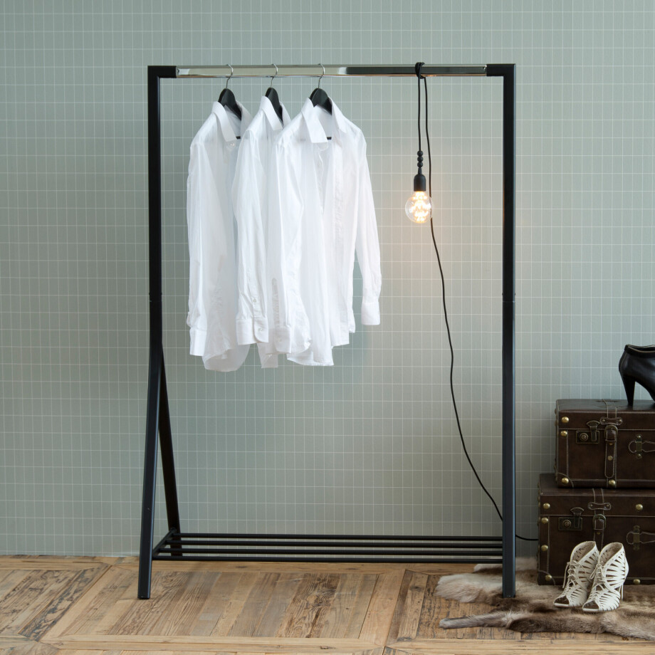 Kledingrek 'Mathias' kleur Zwart afbeelding 1