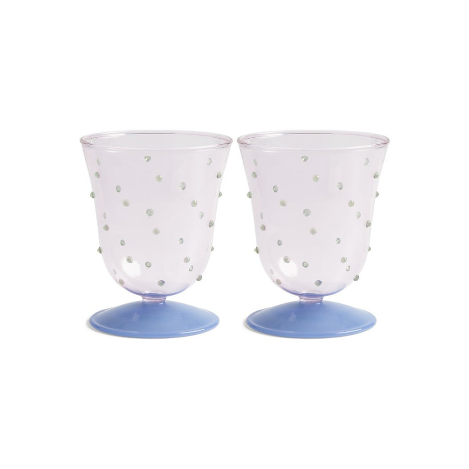 &Klevering Dot wijnglas set van 2 afbeelding 1