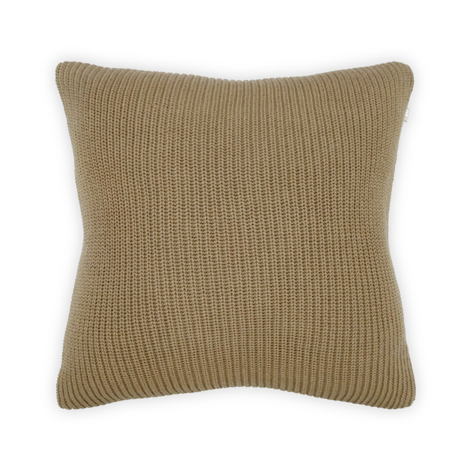 Knitted Lines sierkussen groen afbeelding 1