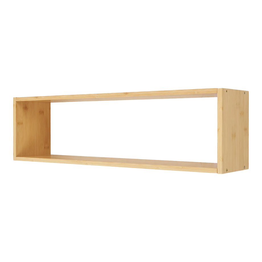 Koen bamboe wandplank naturel - 70 x 15 cm afbeelding 1