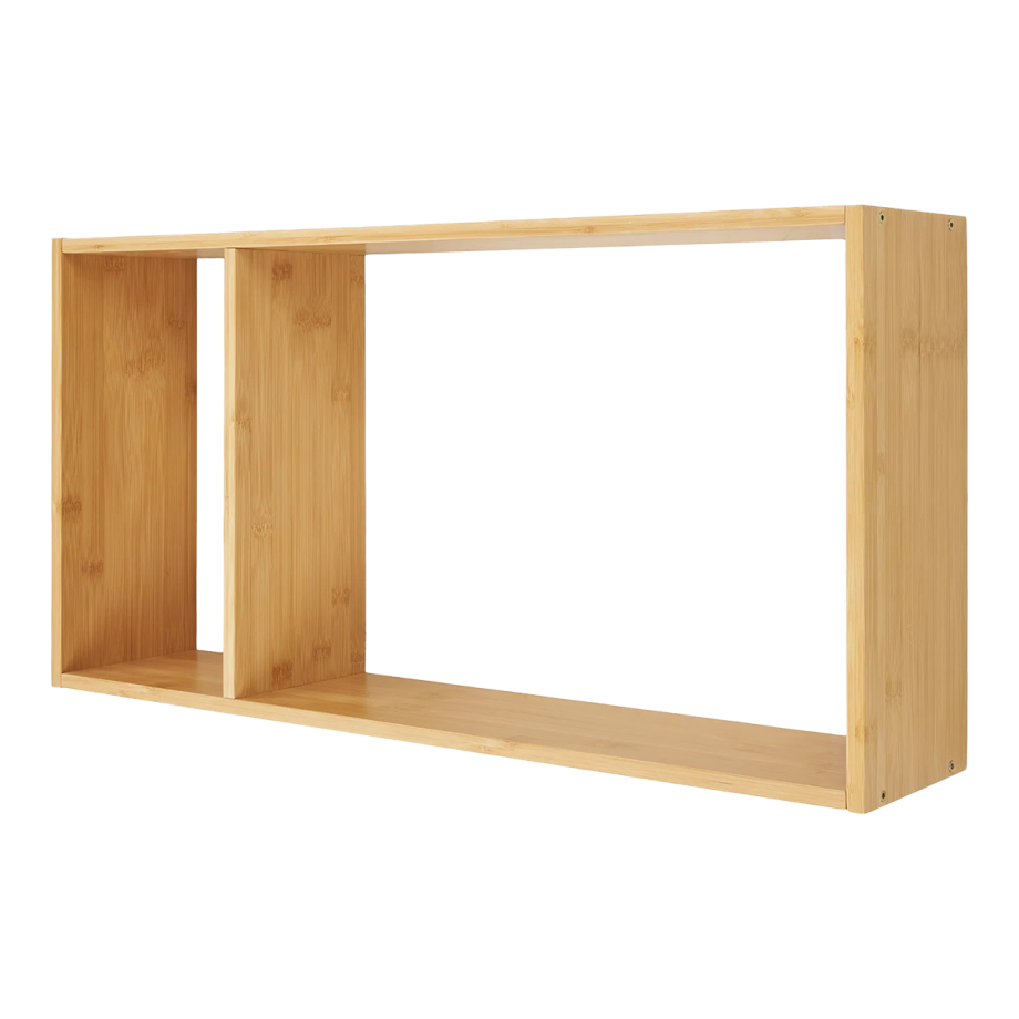 Koen bamboe wandplank naturel - 70 x 35,5 cm afbeelding 1