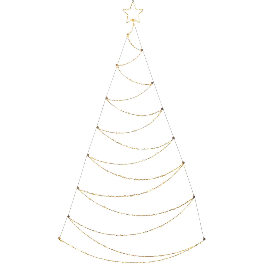 KONSTSMIDE Decoratieve ledverlichting LED Metallweihnachtsbaum, weiß, 420 bernsteinfarbene Dioden (1 stuk) afbeelding 1