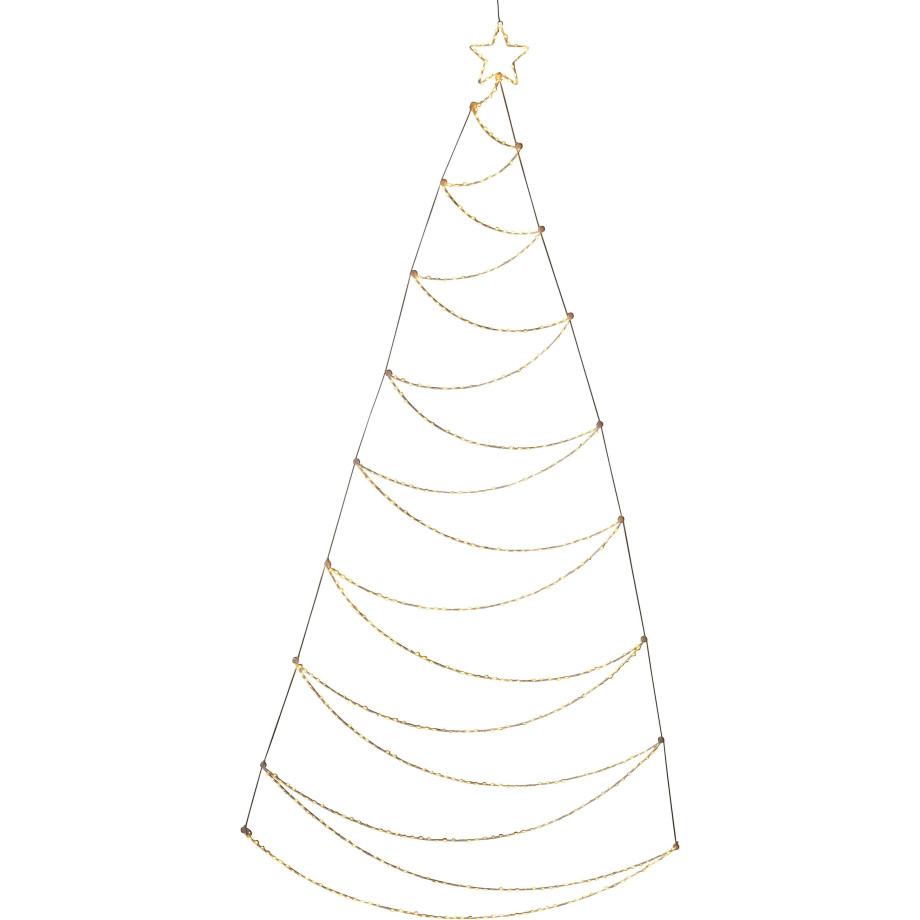 KONSTSMIDE Decoratieve ledverlichting LED Metallweihnachtsbaum, weiß, 567 bernsteinfarbene Dioden (1 stuk) afbeelding 1