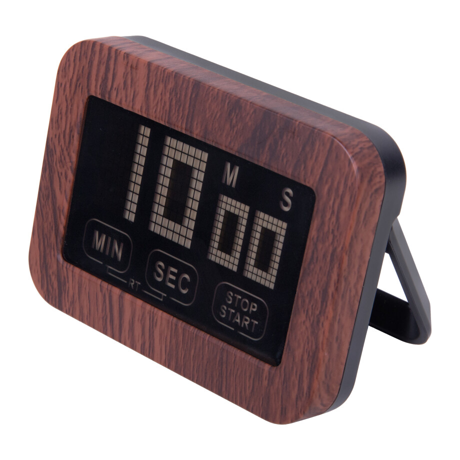 Krumble Digitale kookwekker - Houtlook - Wit afbeelding 1