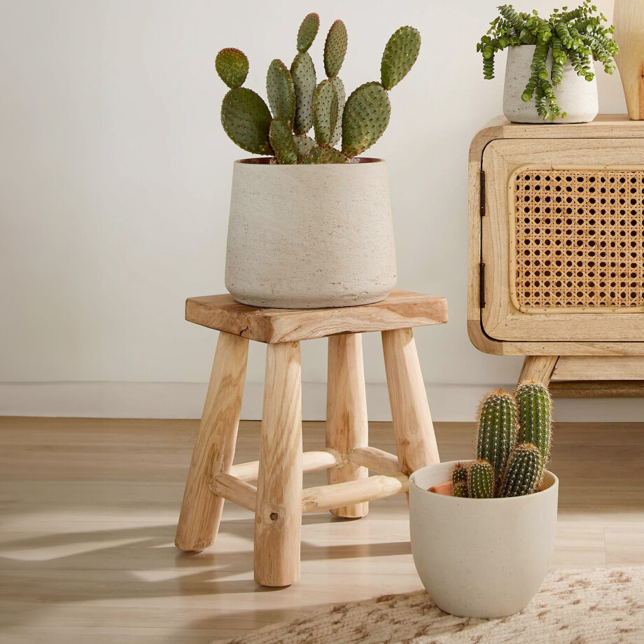 Kave Home Krukje 'Yumbi' Teakhout afbeelding 1