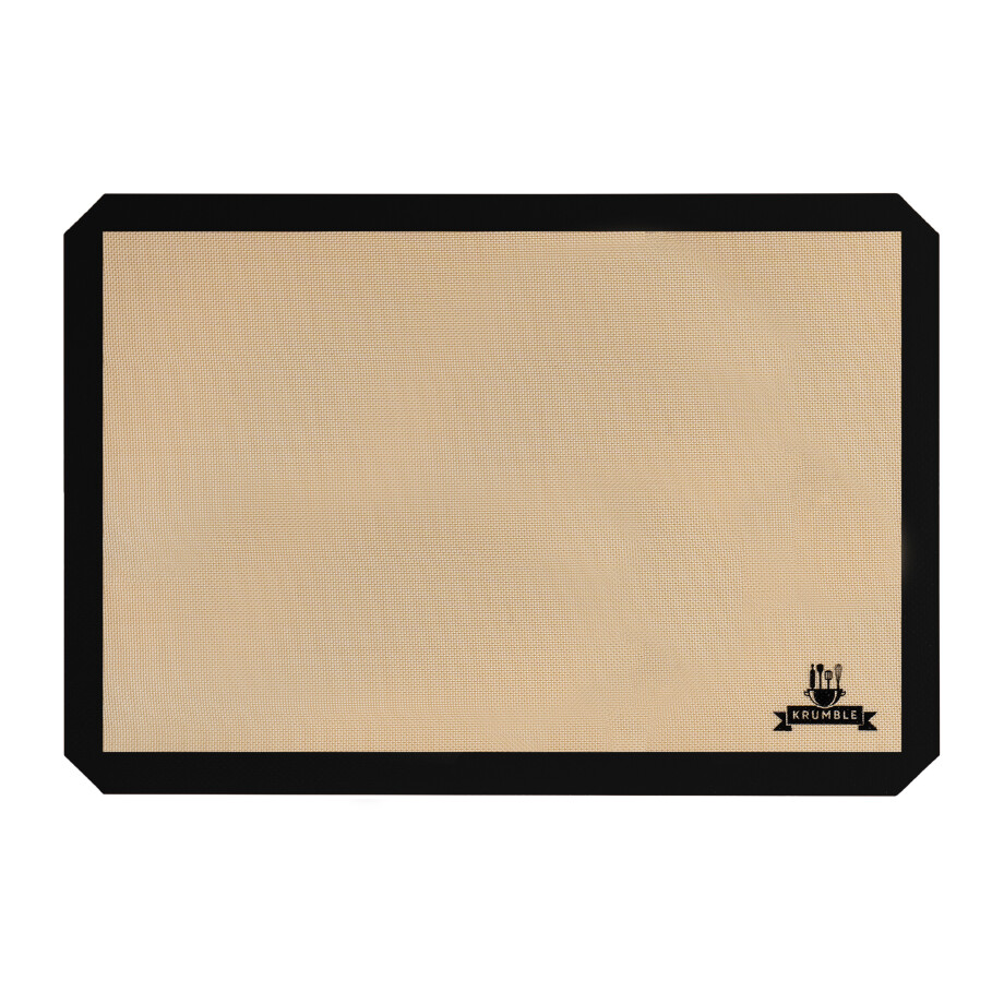 Krumble Siliconen bakmat - Silicoon - Glasvezel - Zwart - 40x60 cm afbeelding 1