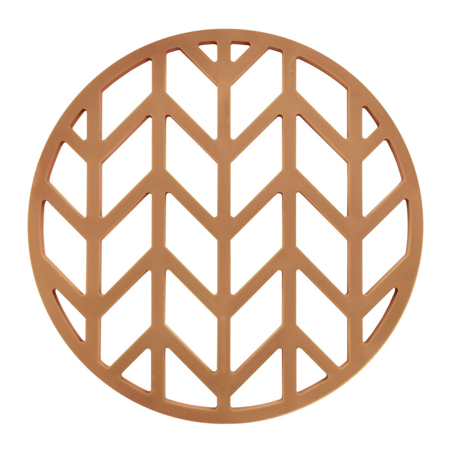 Krumble Pannenonderzetter - Pijlen - Diameter 14 cm - Bruin afbeelding 1