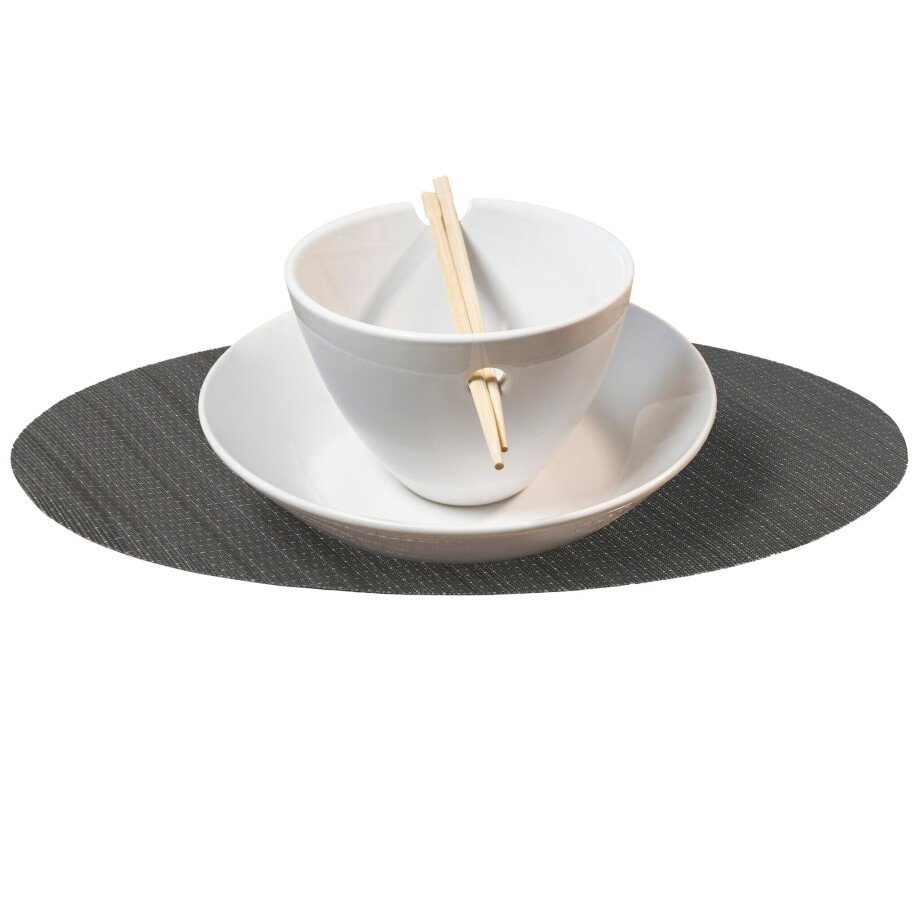 Krumble Placemat - Ovaal - Grijs Krumble Placemat - Ovaal - Grijs afbeelding 1