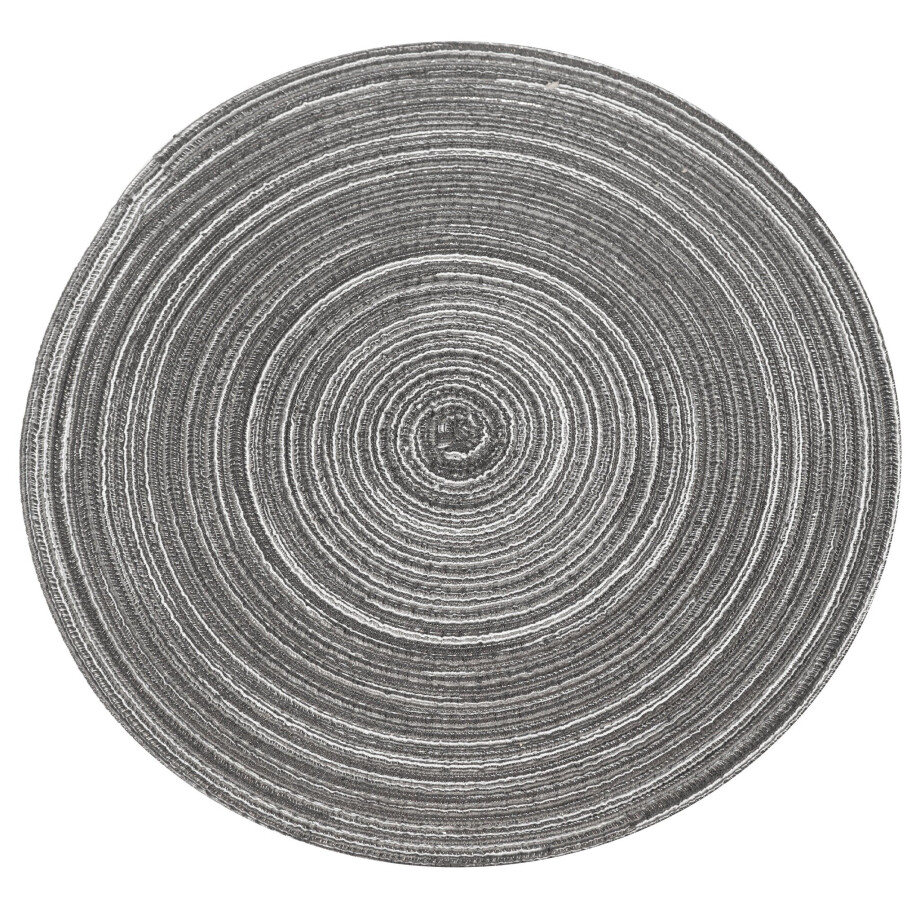 Krumble Placemat rond - Diameter 36 cm - Zilver/grijs afbeelding 1