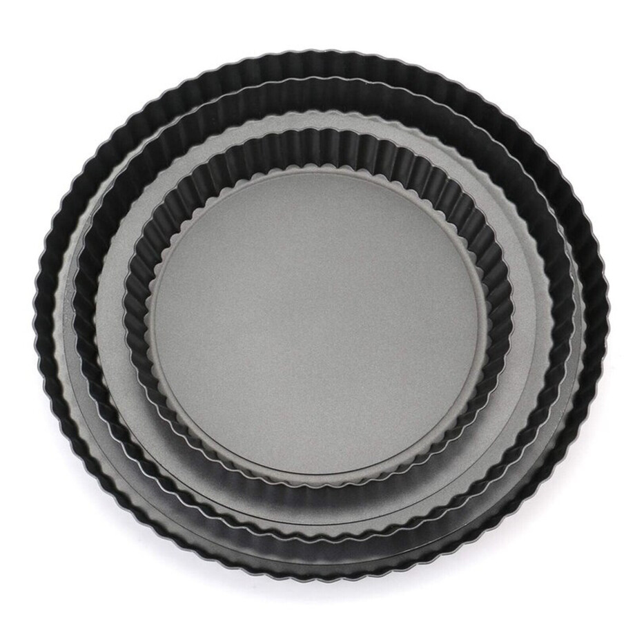 Krumble Quiche bakvorm - Set van 3 - Diameter 22, 26 en 32 cm Krumble Quiche bakvorm - Set van 3 - Diameter 22, 26 en 32 cm afbeelding 1