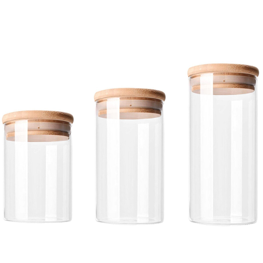 Krumble Voorraadpotten set van 3 - Diameter 9 cm afbeelding 1