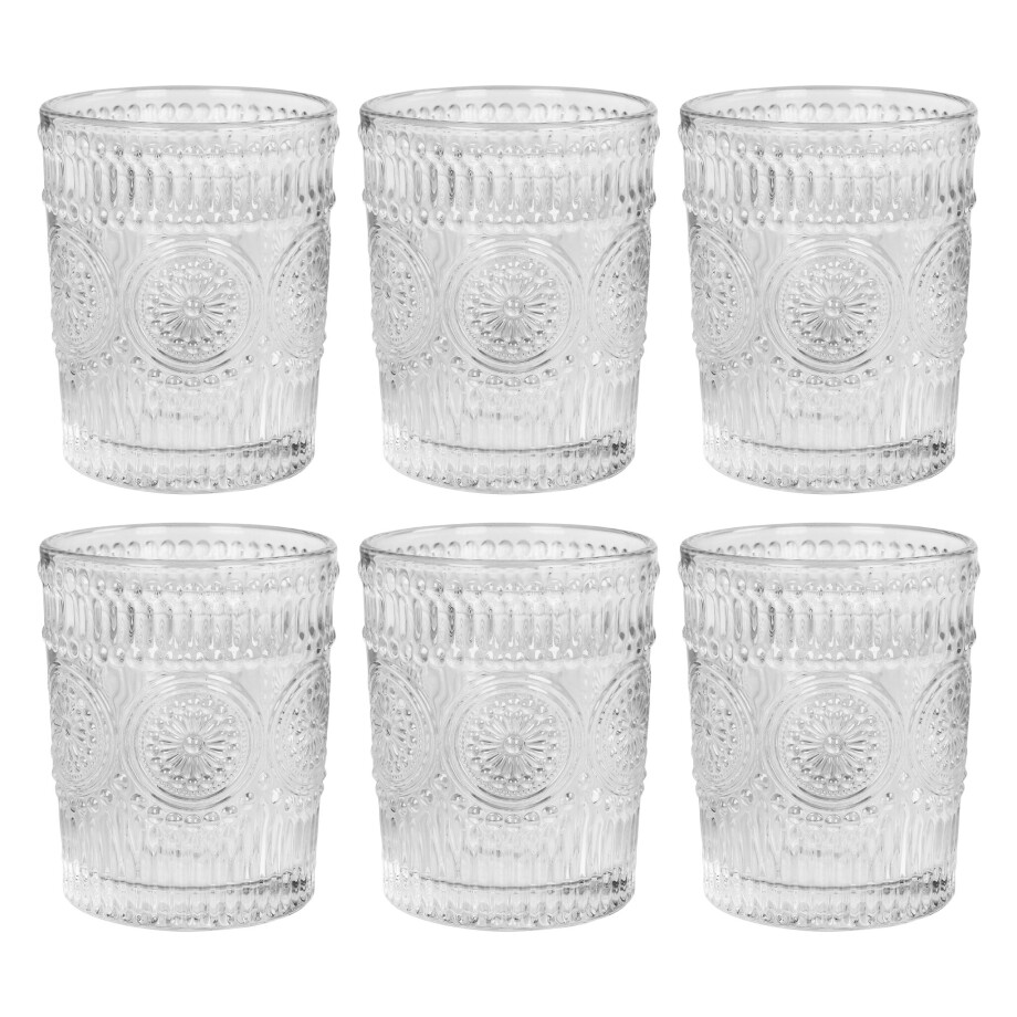 Krumble Waterglas - Set van 6 - Transparant Krumble Waterglas - Set van 6 - Transparant afbeelding 1