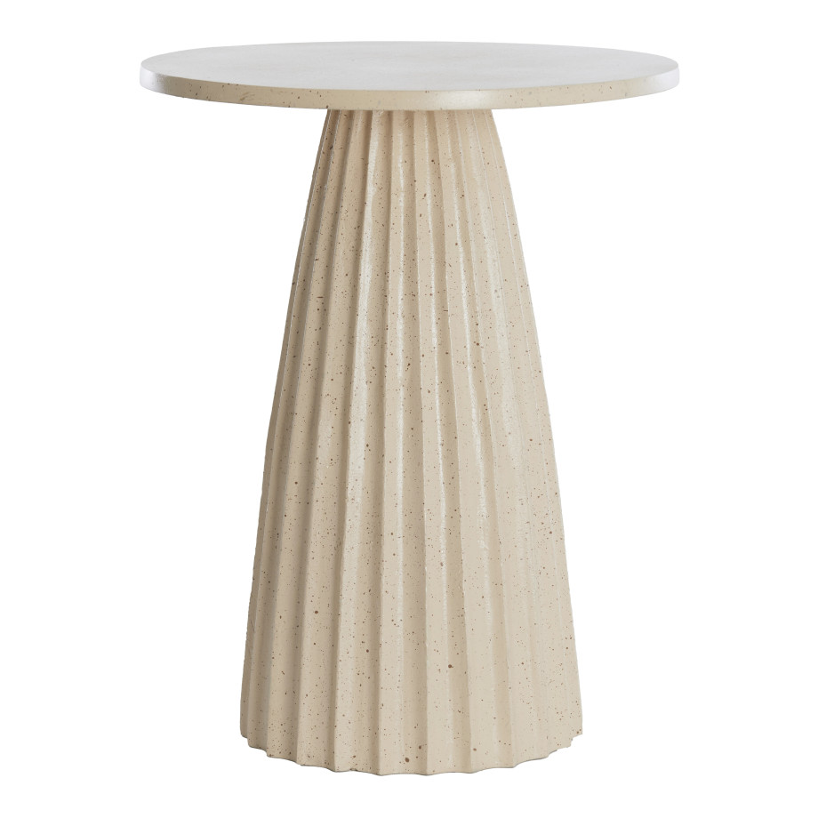 Light & Living Ronde Bijzettafel 'Veglia' 40cm, kleur Zand afbeelding 1