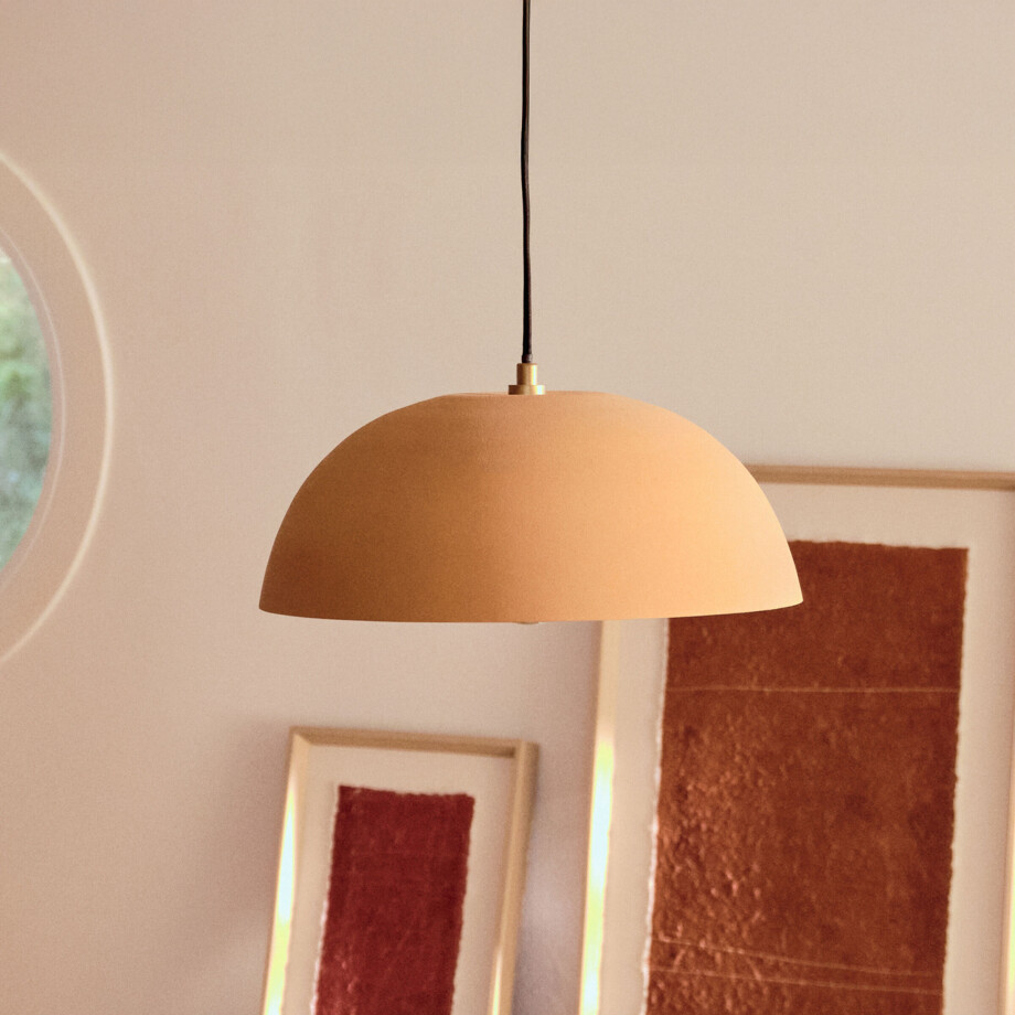 Kave Home Hanglamp 'Nibla' Kleipatroon, kleur Terracotta afbeelding 1