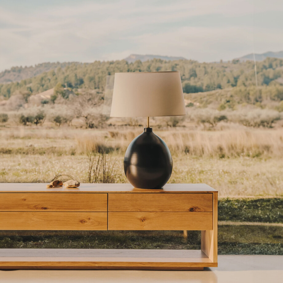 Kave Home Tafellamp 'Foixa' incl kap, 72cm hoog Kave Home Tafellamp 'Foixa' incl kap, 72cm hoog afbeelding 1