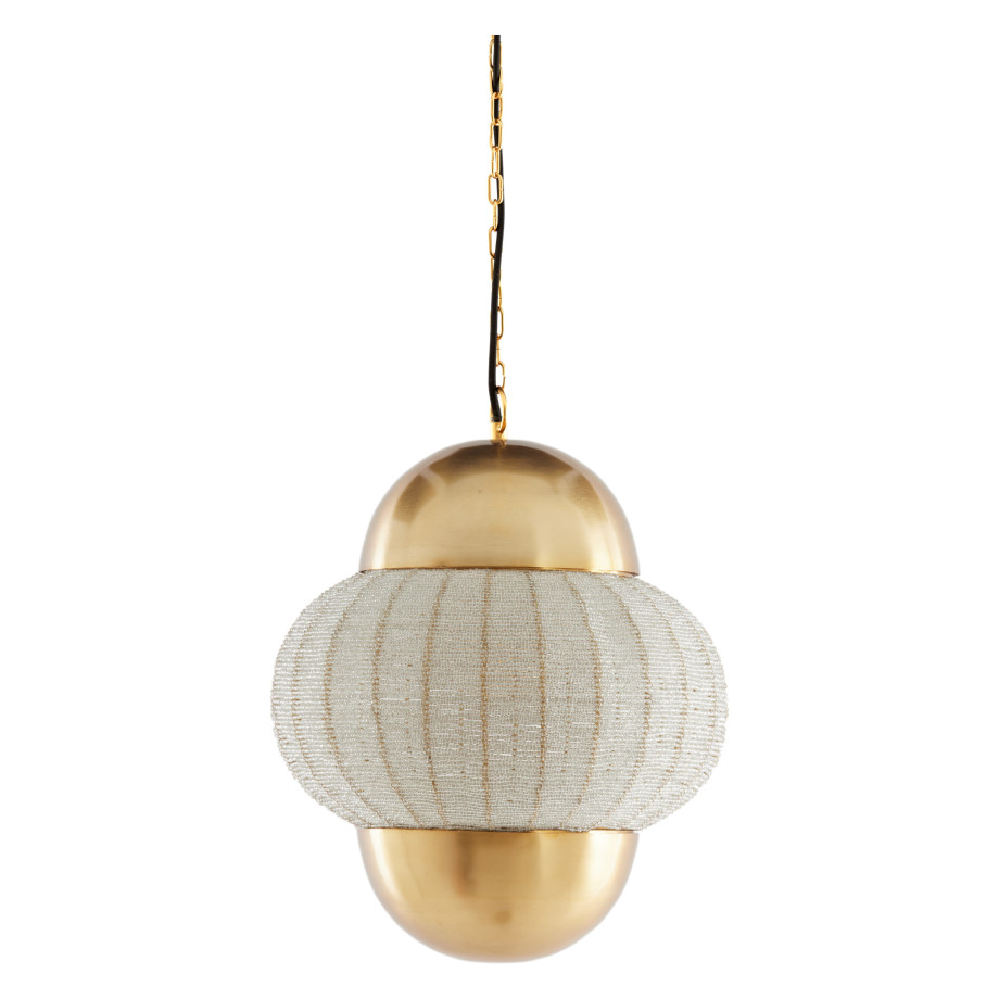 Light & Living Hanglamp 'Cetara' Kralen, 33cm, kleur Zilver/Brons afbeelding 1