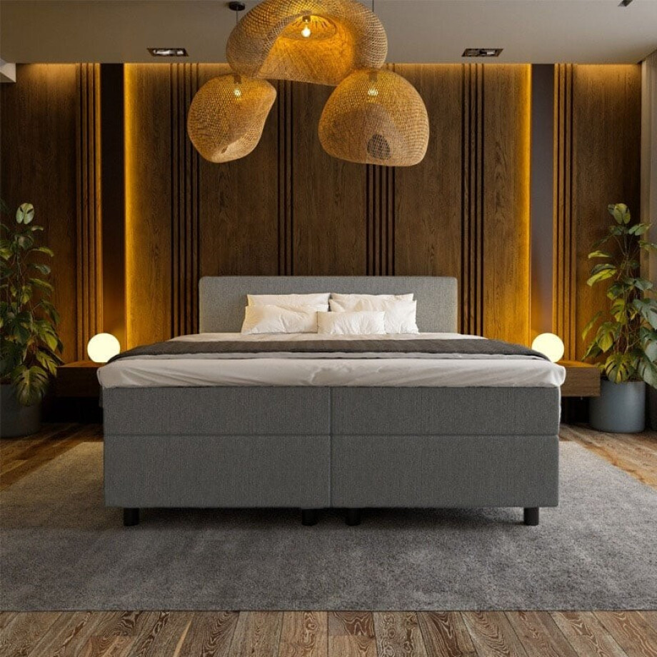 Boxspring 160x200 Cm Koudschuim + 10 Cm Incl. Montage Nova Spring - Dekbed-Discounter.nl afbeelding 1