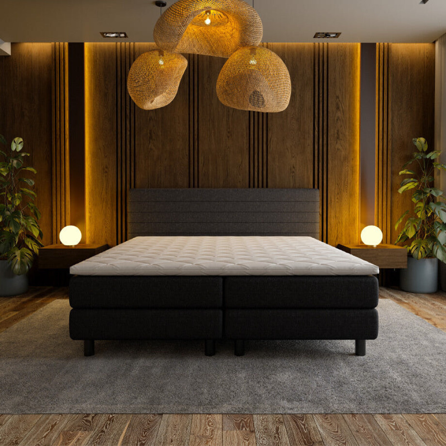 Boxspring 160x200 Cm Comfortschuim (4 Cm) Excl. Montage Nova Spring - Dekbed-Discounter.nl Boxspring 160x200 Cm Comfortschuim (4 Cm) Excl. Montage Nova Spring - Dekbed-Discounter.nl afbeelding 1